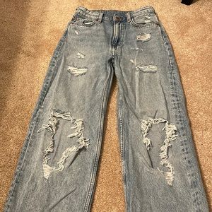 H&M loose straight High-Waisted Jeans